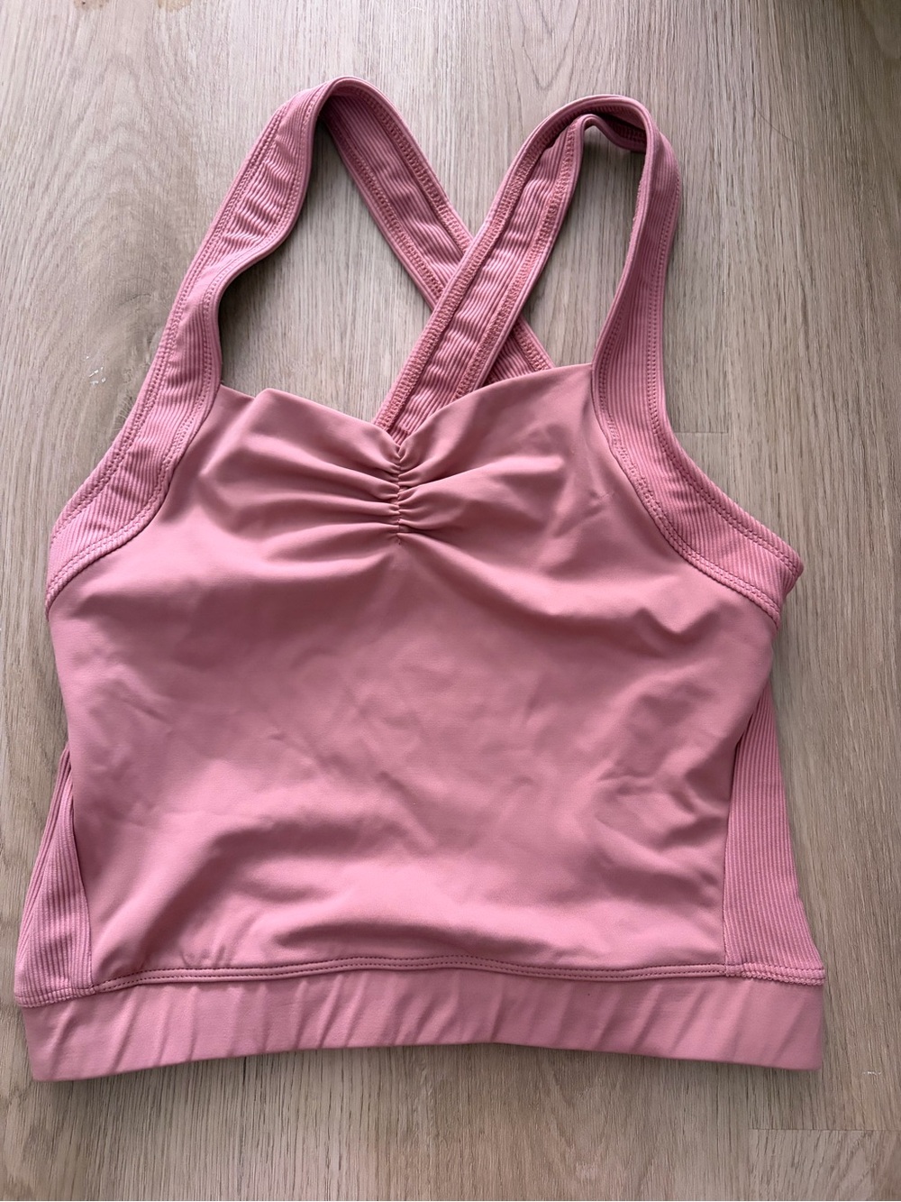 Women’s Pink Performance Cropped Tank Top